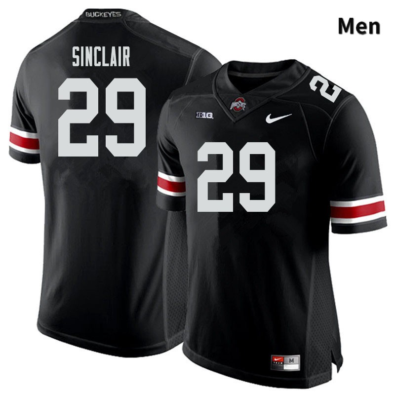 Ohio State Buckeyes Darryl Sinclair Men's #29 Black Authentic Stitched College Football Jersey
